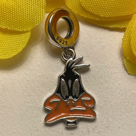 Charm for Pandora Bracelet Looney Tunes Daffy Duck Sterling Silver - Picture 6 of 6